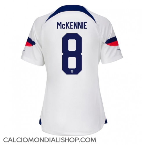 Maglie da calcio stati Uniti Weston McKennie #8 Prima Maglia Femminile Mondiali 2022 Manica Corta